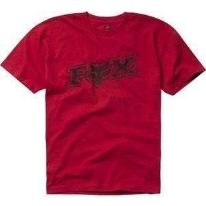  Fox Racing Youth Sledgehammer T Shirt   Medium/Red 