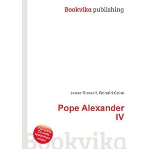 Pope Alexander IV [Paperback]