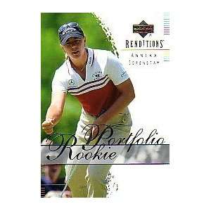  2003 Upper Deck Renditions Annika Sorenstam Rookie Golf 