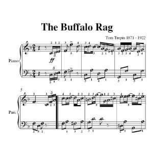  Buffalo Rag Tom Turpin Easy Piano Sheet Music Tom Turpin Books