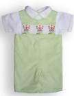 Kellys Kids Smocked Birthday Shortall size 4T  