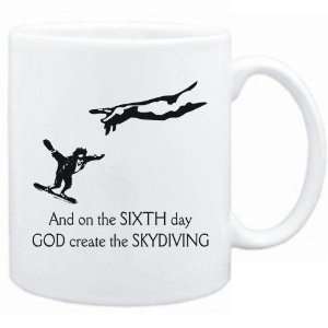   Sixth Day God Create The Skydiving  Mug Sports