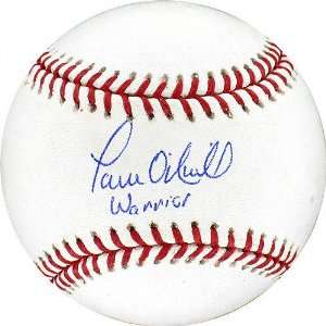  Paul ONeill Autographed Baseball with Warrior Inscription 