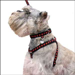  Red Hearts Step In Dog Harness