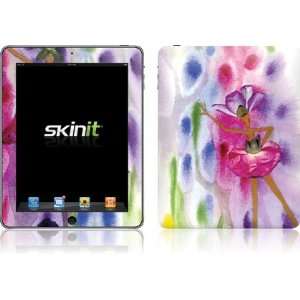  Skinit Pink Flower Fairies Vinyl Skin for Apple iPad 1 