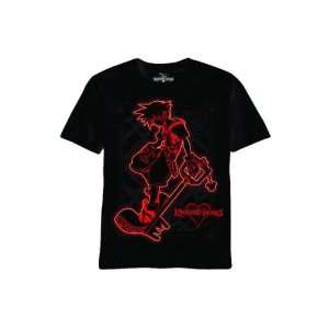 Kingdom Hearts So Red Blk T Shirt LG Large