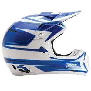   Youth Comet Comp Clean Full Face Helmet Large  Blue Automotive