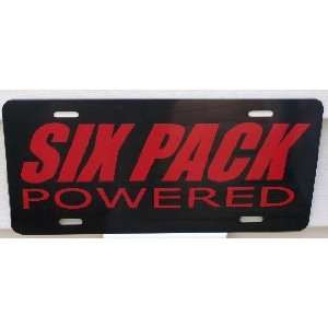  SIX PACK POWERED LICENSE PLATE Automotive