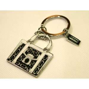  New Coach Black Purse Keychain