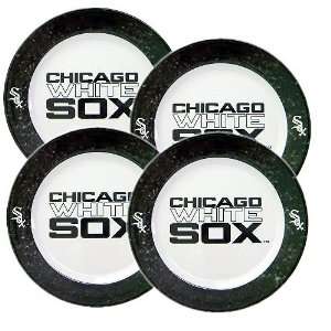 Chicago White Sox Dinner Plates 4 Pack 