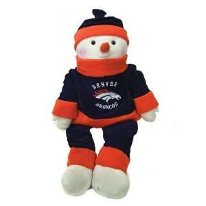 NFL Denver Broncos Plush Snowman Snowflake Friend Christmas Figure 