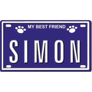 SIMON Dog Name Plate for Dog House. Over 400 Names Availaible. Type in 