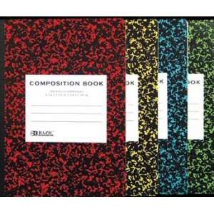   100 Ct. Asst. Color Marble Composition Book Case Pack 48 Electronics