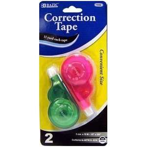  Neon Color Correction Tape   2 Pack   Pink / Green Office 