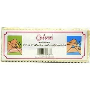 Colora Cotton Muslin Strips 6.5 X 2.5 100s (3 Pack) with Free Nail 