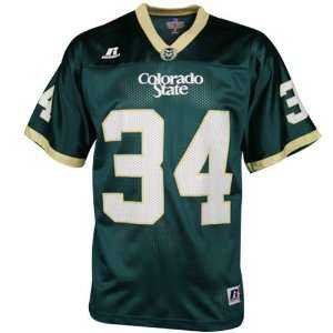 Russell Colorado State Rams #34 Green Youth Replica Football Jersey 