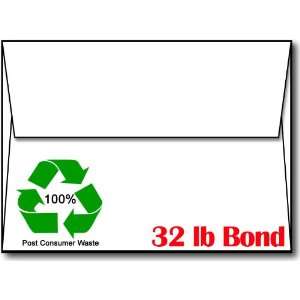  Envelopes, A6 White 32lb / 100% Recycled   1000 Envelopes 