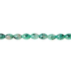  10x8mm Kiwi Emerald Colored Melon Beads   16 Inch Strand 