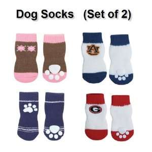  Collegiate & Colorful Dog Socks (Set of 2) Sports 