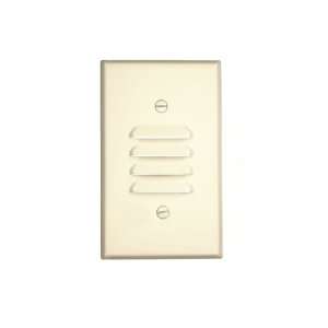 Leviton 78080 1 Gang Vertical Louvre Wallplate, Cold Rolled Steel 