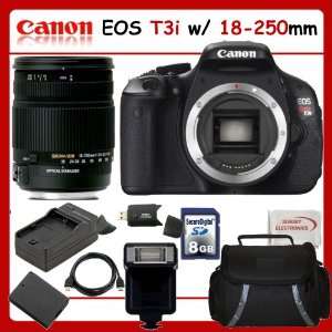  T3i SLR Digital Camera Kit with Sigma 18 250mm f/3.5 6.3 DC OS HSM 
