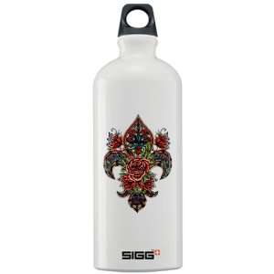  Sigg Water Bottle 1.0L Floral Fleur De Lis Everything 