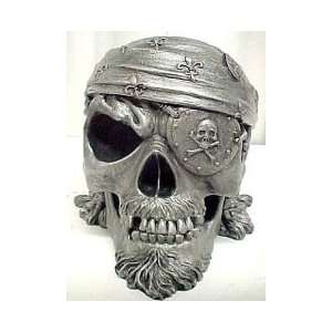  Pirate Human Skull Statue