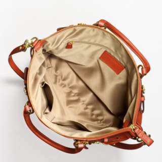   Coach 18641 Madison Leather Lindsey Satchel Handbag PERSIMMON Orange