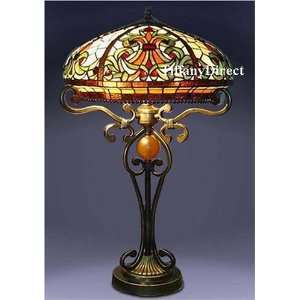  Tiffany Style Stained Glass Table Lamp Boehme Series 