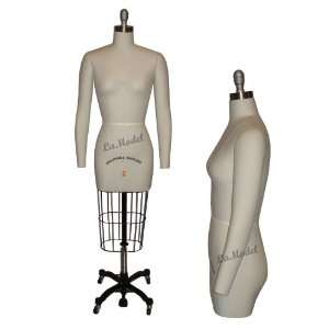   Dress Form Half Body Size 2 with Two Removable Arms   Mannequins