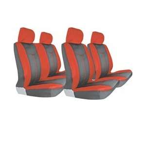    Complete Seat Cover Set Competizione Black/Red Automotive