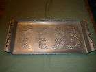 Vintage Farber & Levin Hand Wrought Aluminum Flower Design Tray &1763