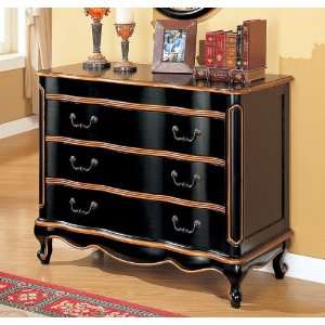   finish wood bombe chest console table 