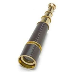  Leather Wrapped Brass Telescope