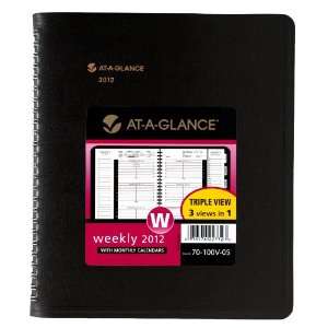  AT A GLANCE Triple View Weekly/Monthly Appointment Book, 6 