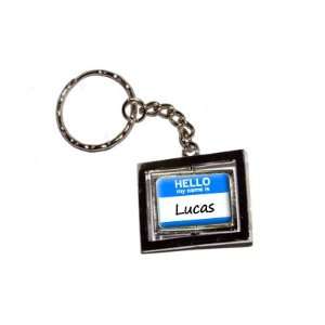  Hello My Name Is Lucas   New Keychain Ring Automotive