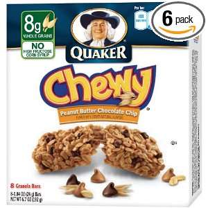 Quaker Peanut Butter Chocolate Chip Chewy Granola Bars, 8 Bars per 