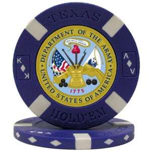   Seal on Blue Big Slick Texas Holdem Poker Chip