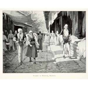  1904 Print Durham Shkoder Skodra Albania Bazaar 