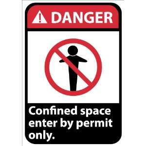  SIGNS CONFINED SPACE ENTER BY PER