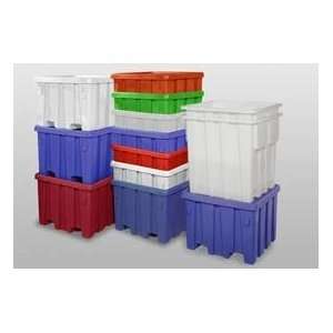  Bulk Container With Lid 48x48x46 Gray