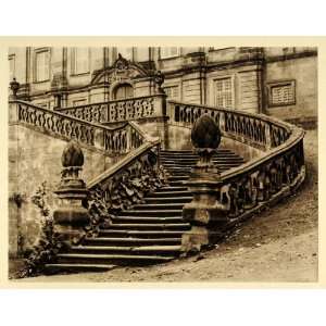  1924 Germany Banz Castle Abbey Bamberg Bavaria Stairs 