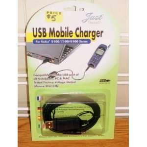  JustConnect Nokia USB Mobile Phone Charger Cell Phones 