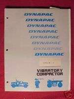 1975 Dynapac Model DD16 Vibratory Compactor Parts Book  