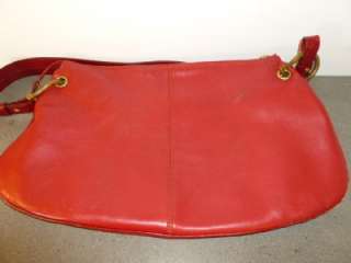Maxx Red Leather Adjustable Strap Shoulder Bag Purse  