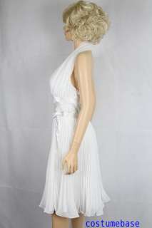   Monroes Subway Iconic White Seven Year Itch Dress Costume + Wig
