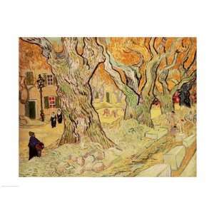  The Road Menders, 1889 by Vincent Van Gogh 24.00X18.00 