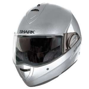  Shark EvoLine Series 2 Fusion Helmet (Silver Metal, Medium 