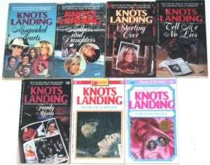 Lot of 7 Knots Landing Soaps & Serials TV Tie In Books  