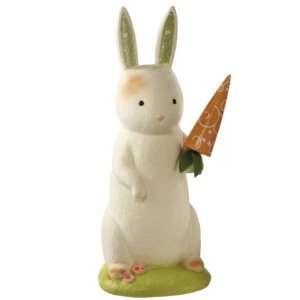    23.5 Spring Inspired Bunny Figure Holding a Carrot